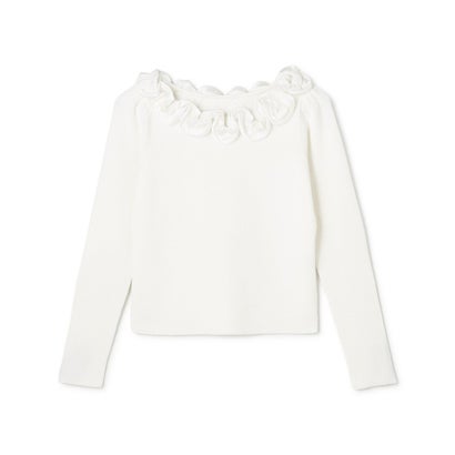 CHOUCHOU CREAM KNIT ニット （ブラック系5）｜詳細画像