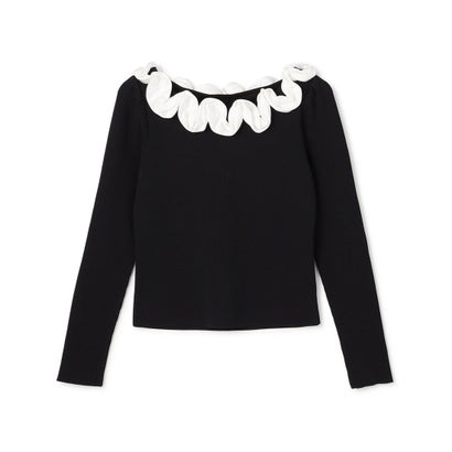 CHOUCHOU CREAM KNIT ニット （ブラック系5）｜詳細画像