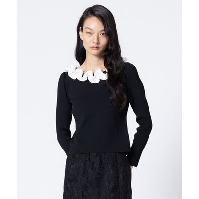 CHOUCHOU CREAM KNIT ニット （ブラック系5）｜詳細画像