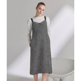 PENCIL LINE DRESS ジャンパースカート （ブラック系5）