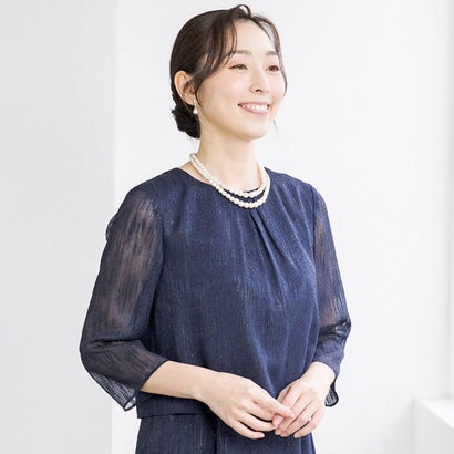 オーセンティックなセレモニースーツ （ネイビー）｜詳細画像