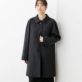 ラグラン仕立てのショールカラーコート （ブラック）