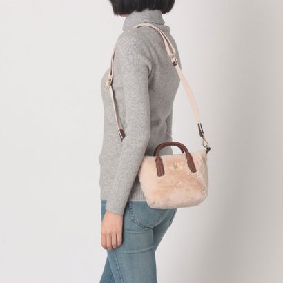 トミー ヒルフィガー TOMMY HILFIGER ポペットフェイクファーマイクロトートバッグ （マルチ）｜詳細画像