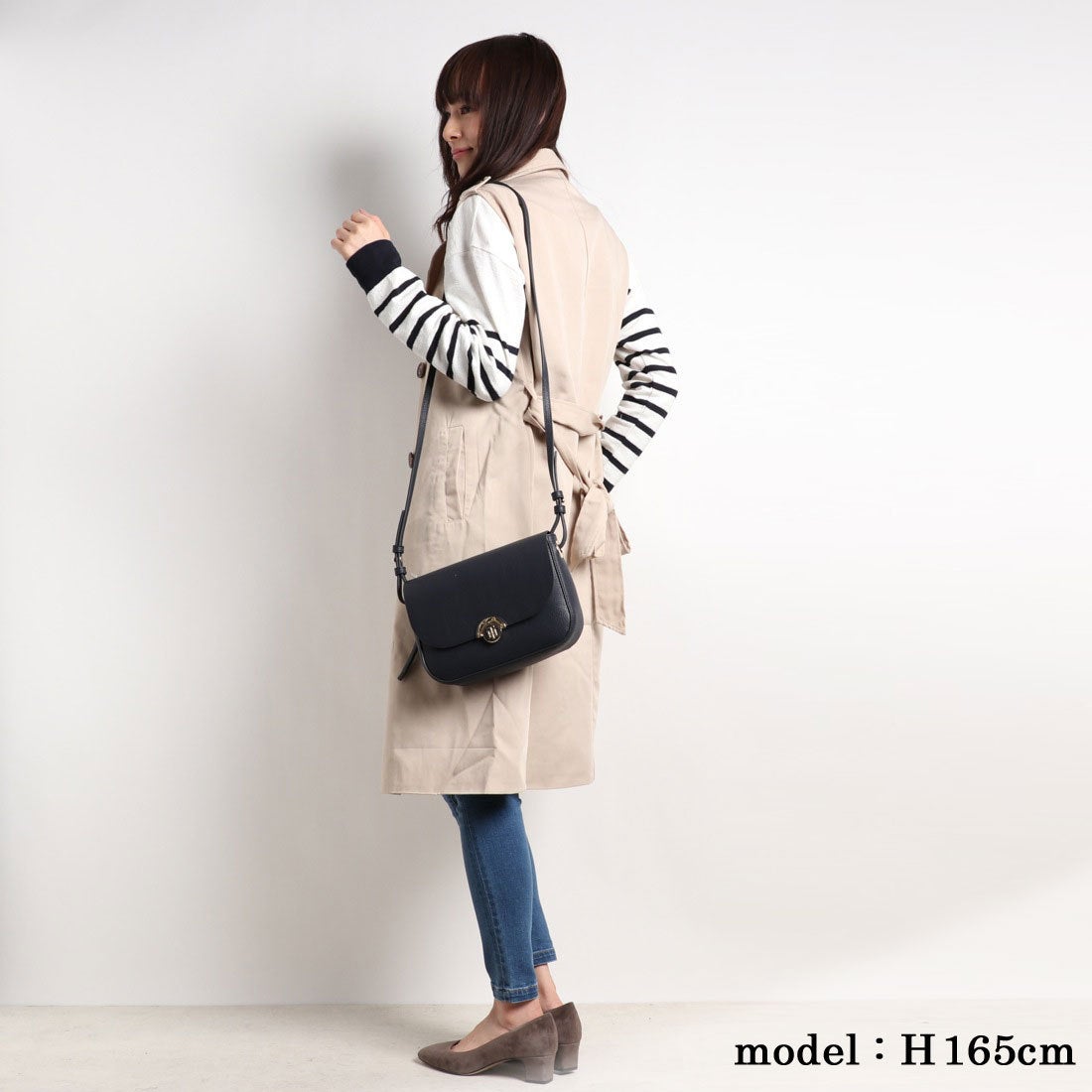 トミー ヒルフィガー TOMMY HILFIGER クロスオーバーバッグ （ネイビー 