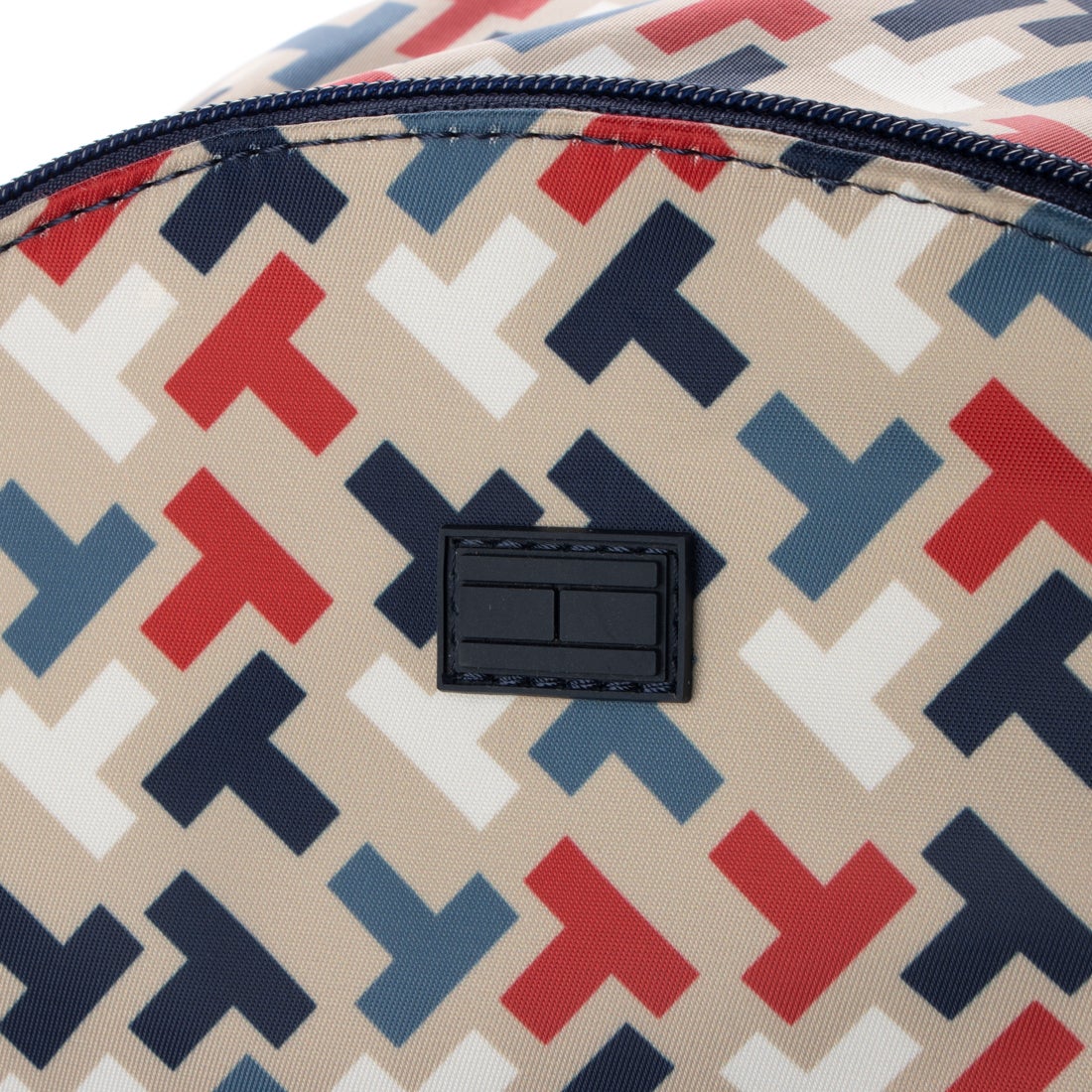 トミー ヒルフィガー TOMMY HILFIGER ☆ネイビーxベージュマルチ 