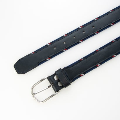 トミー ヒルフィガー TOMMY HILFIGER レザーベルト （ネイビー）｜詳細画像