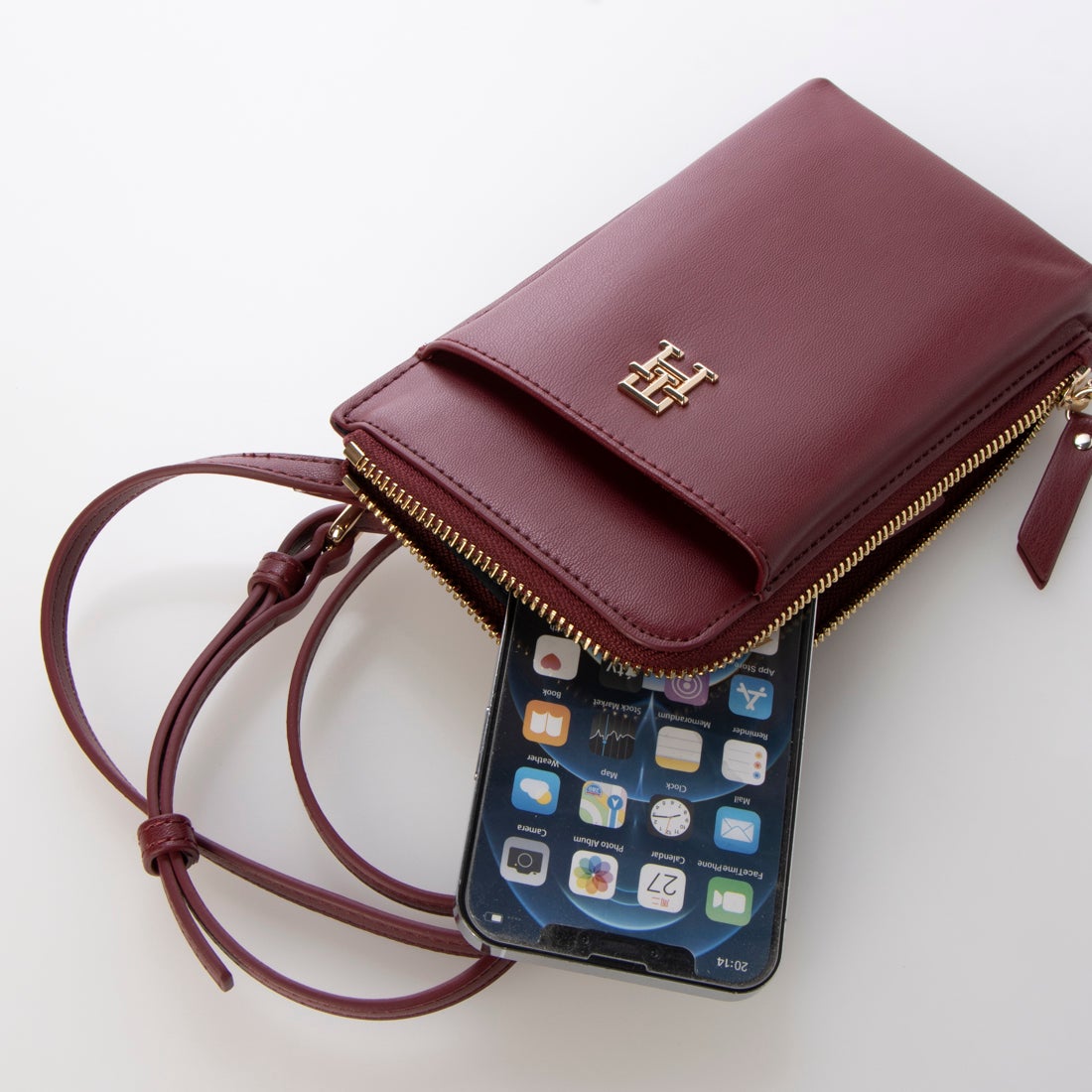 トミー ヒルフィガー TOMMY HILFIGER フォンウォレット （ブラック 