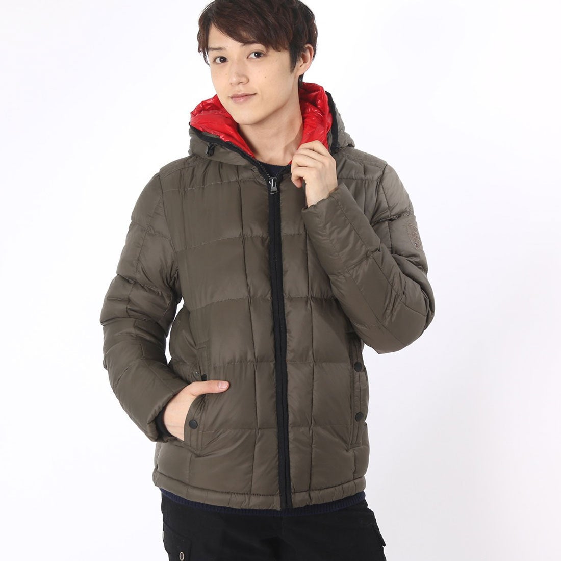トミー ヒルフィガー TOMMY HILFIGER ボマーブルゾン （カーキ） -靴 