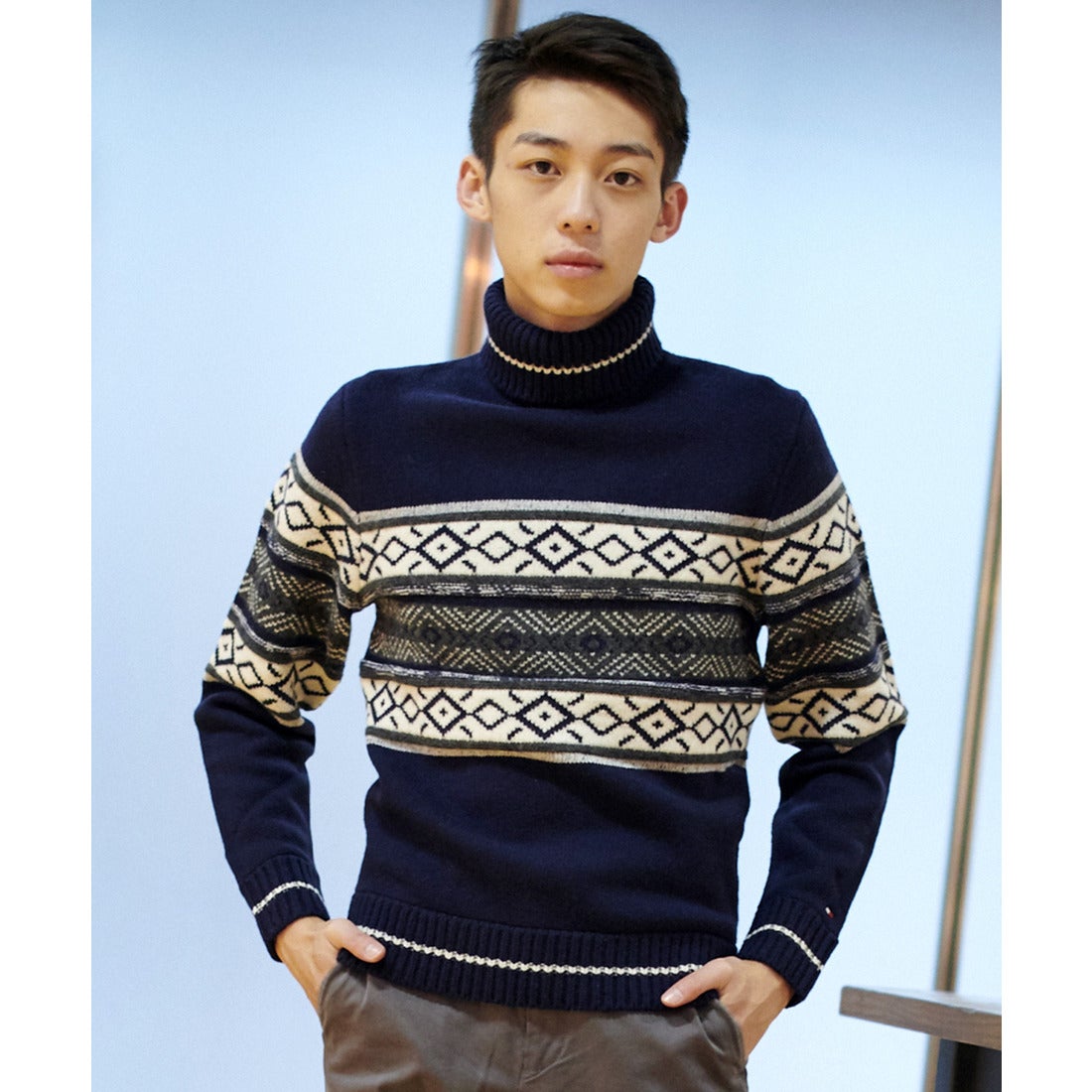 トミー ヒルフィガー TOMMY HILFIGER タートルネックセーター 