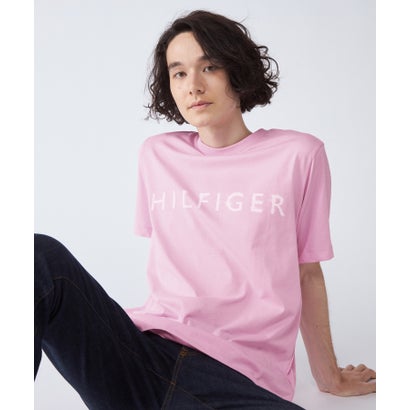 トミー ヒルフィガー TOMMY HILFIGER 【オンライン限定】フェードロゴTシャツ （ピンク）｜詳細画像