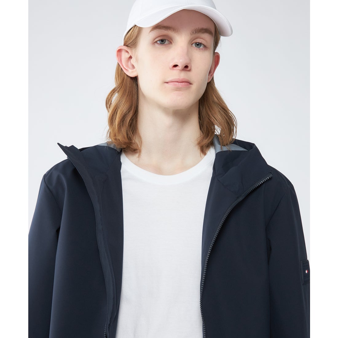 トミー ヒルフィガー TOMMY HILFIGER フーデッドジャケット （ネイビー 