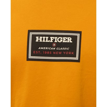 トミー ヒルフィガー TOMMY HILFIGER ラベルプリントTシャツ （オレンジ）｜詳細画像