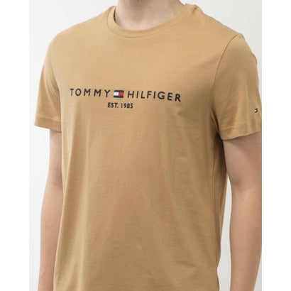 トミー ヒルフィガー TOMMY HILFIGER ベーシックロゴTシャツ （ベージュ）｜詳細画像