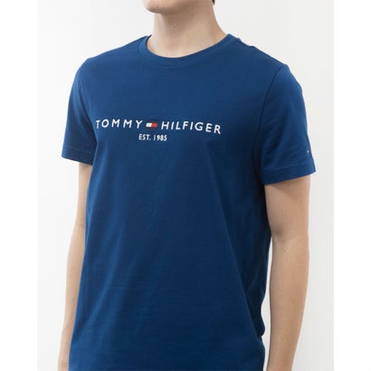 トミー ヒルフィガー TOMMY HILFIGER ベーシックロゴTシャツ （ブルー）｜詳細画像