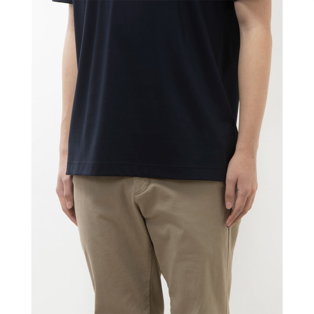 トミー ヒルフィガー TOMMY HILFIGER インターロックエンボスTシャツ （ネイビー） -ファッション通販 FASHION WALKER