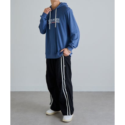 トミー ヒルフィガー TOMMY HILFIGER ロゴプリント パーカー 09T4505 （ブルー）｜詳細画像