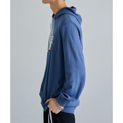 トミー ヒルフィガー TOMMY HILFIGER ロゴプリント パーカー 09T4505 （ブルー）｜詳細画像