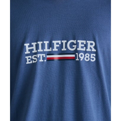 トミー ヒルフィガー TOMMY HILFIGER ロゴプリント パーカー 09T4505 （ブルー）｜詳細画像
