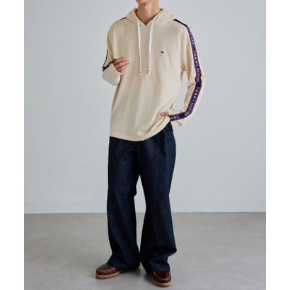 トミー ヒルフィガー TOMMY HILFIGER 袖ロゴ パーカー 09T4256 （オフホワイト）｜詳細画像