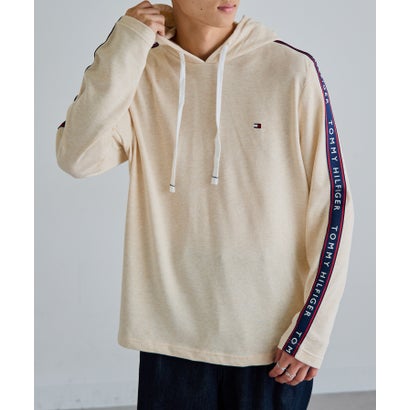 トミー ヒルフィガー TOMMY HILFIGER 袖ロゴ パーカー 09T4256 （オフホワイト）｜詳細画像