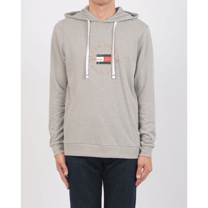 トミー ヒルフィガー TOMMY HILFIGER ロゴプリント パーカー 09T4502 （グレー）｜詳細画像