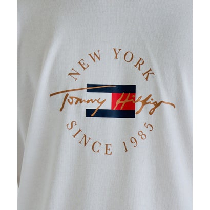 トミー ヒルフィガー TOMMY HILFIGER ロゴプリント パーカー 09T4502 （ホワイト）｜詳細画像