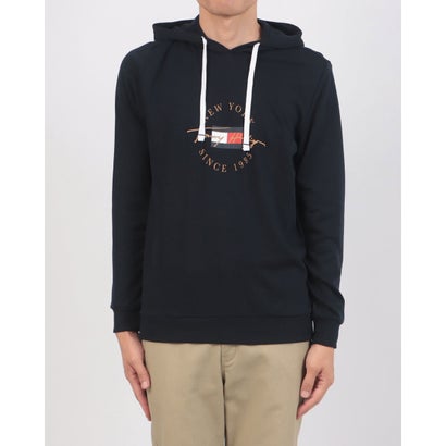トミー ヒルフィガー TOMMY HILFIGER ロゴプリント パーカー 09T4502 （ネイビー）｜詳細画像