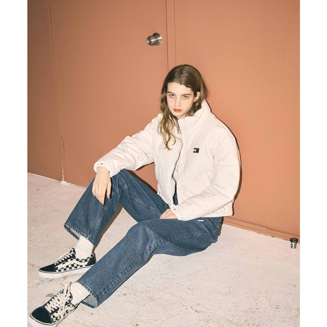 トミー ヒルフィガー TOMMY HILFIGER コープコーデュロイパファー 