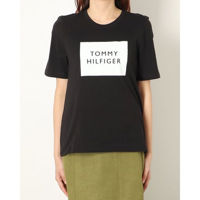 トミー ヒルフィガー TOMMY HILFIGER ボックスロゴTシャツ （ブラック）｜詳細画像