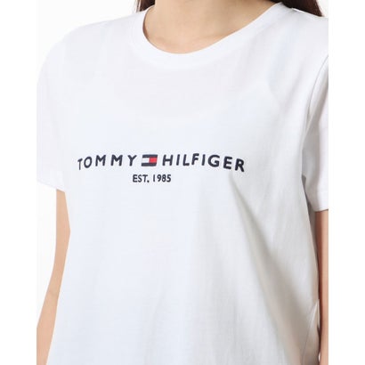 トミー ヒルフィガー TOMMY HILFIGER ベーシックロゴTシャツ （ホワイト）｜詳細画像