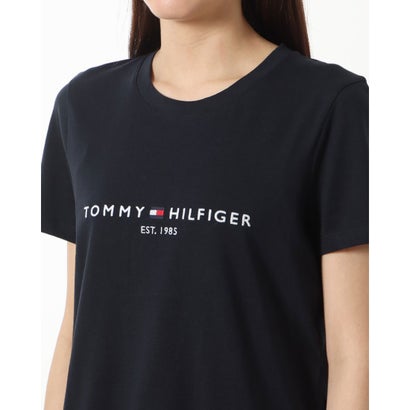 トミー ヒルフィガー TOMMY HILFIGER ベーシックロゴTシャツ （ネイビー）｜詳細画像