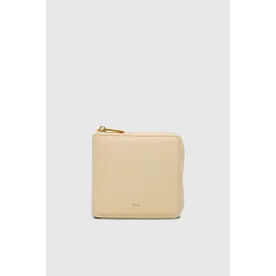 GRAIN LEATHER SQUARE WALLET （Custard）