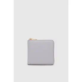 GRAIN LEATHER SQUARE WALLET （IceBlue）