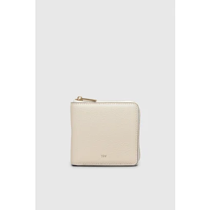 GRAIN LEATHER SQUARE WALLET （White）｜詳細画像