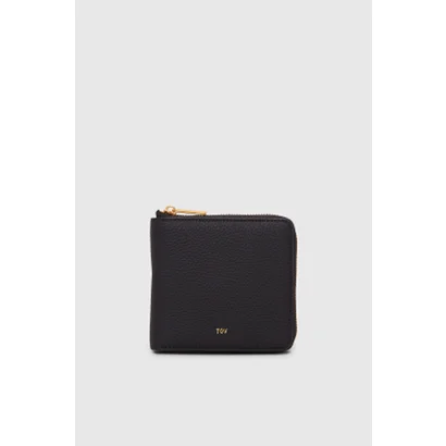GRAIN LEATHER SQUARE WALLET （Black）｜詳細画像