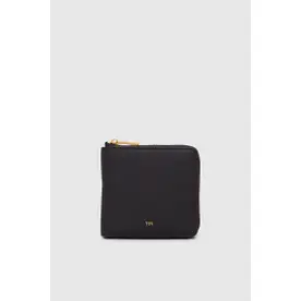 GRAIN LEATHER SQUARE WALLET （Black）