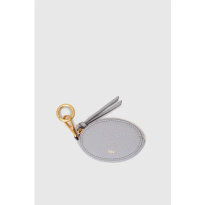 トーヴ TOV GRAIN LEATHER OVAL CHARM （IceBlue）｜詳細画像