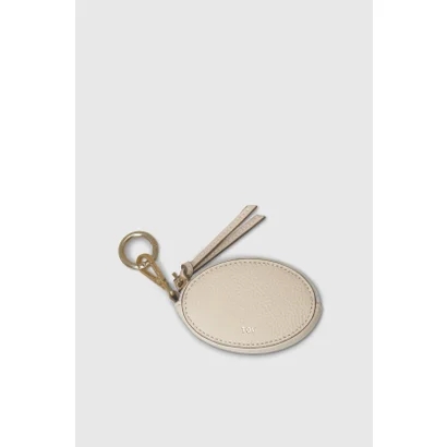 トーヴ TOV GRAIN LEATHER OVAL CHARM （White）｜詳細画像