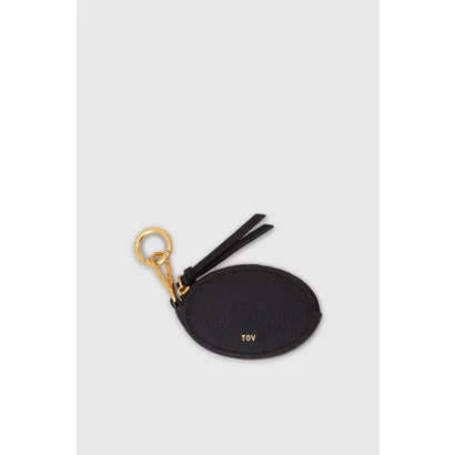 トーヴ TOV GRAIN LEATHER OVAL CHARM （Black）｜詳細画像