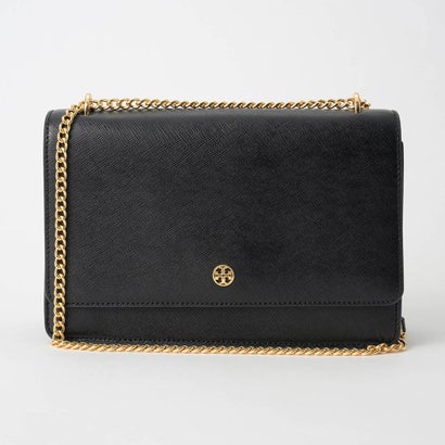 トリーバーチ TORY BURCH ショルダーバッグ サフィアーノレザー FLAP ADJUSTABLE SHOULDER BAG 182383 001 （ブラック）｜詳細画像