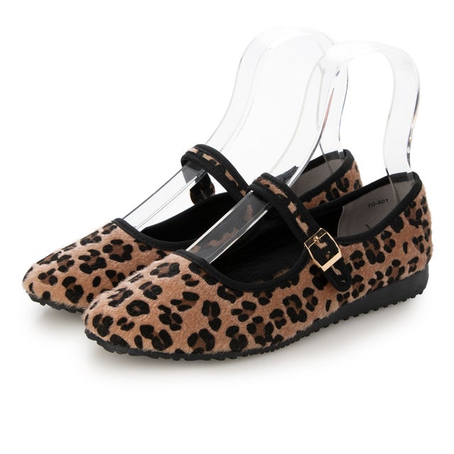 スポーツ底メリージェーンパンプス （LEOPARD）