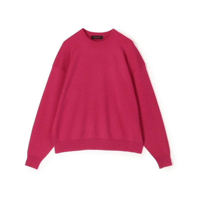 コットンカシミヤ クルーネックプルオーバー （33 ピンク）