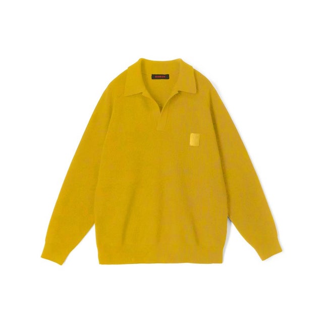 コットンカシミヤ ポロスキッパー （23 イエロー）