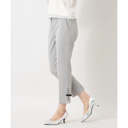 トゥー ビー シック TO BE CHIC ウールライクストレッチ スリムパンツ （グレー）｜詳細画像
