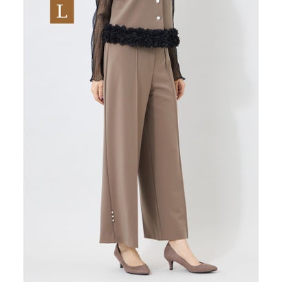 トゥー ビー シック TO BE CHIC 【L】マットダンボール ワイドパンツ （ベージュ）｜詳細画像