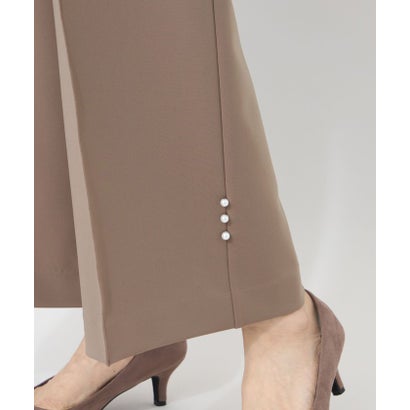 トゥー ビー シック TO BE CHIC 【L】マットダンボール ワイドパンツ （ベージュ）｜詳細画像
