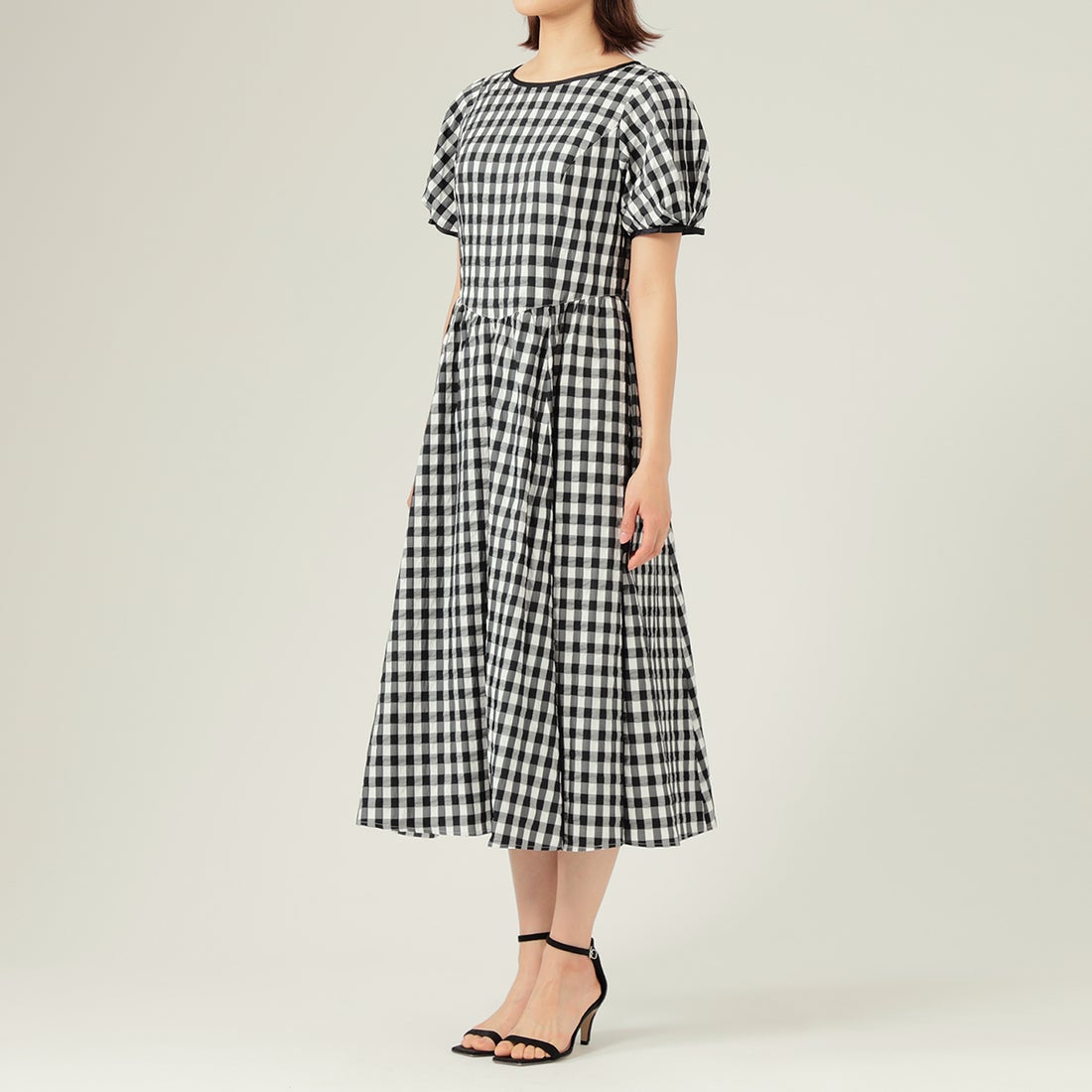 トゥー ビー シック TO BE CHIC ギンガムドビー ワンピース （ベージュ 