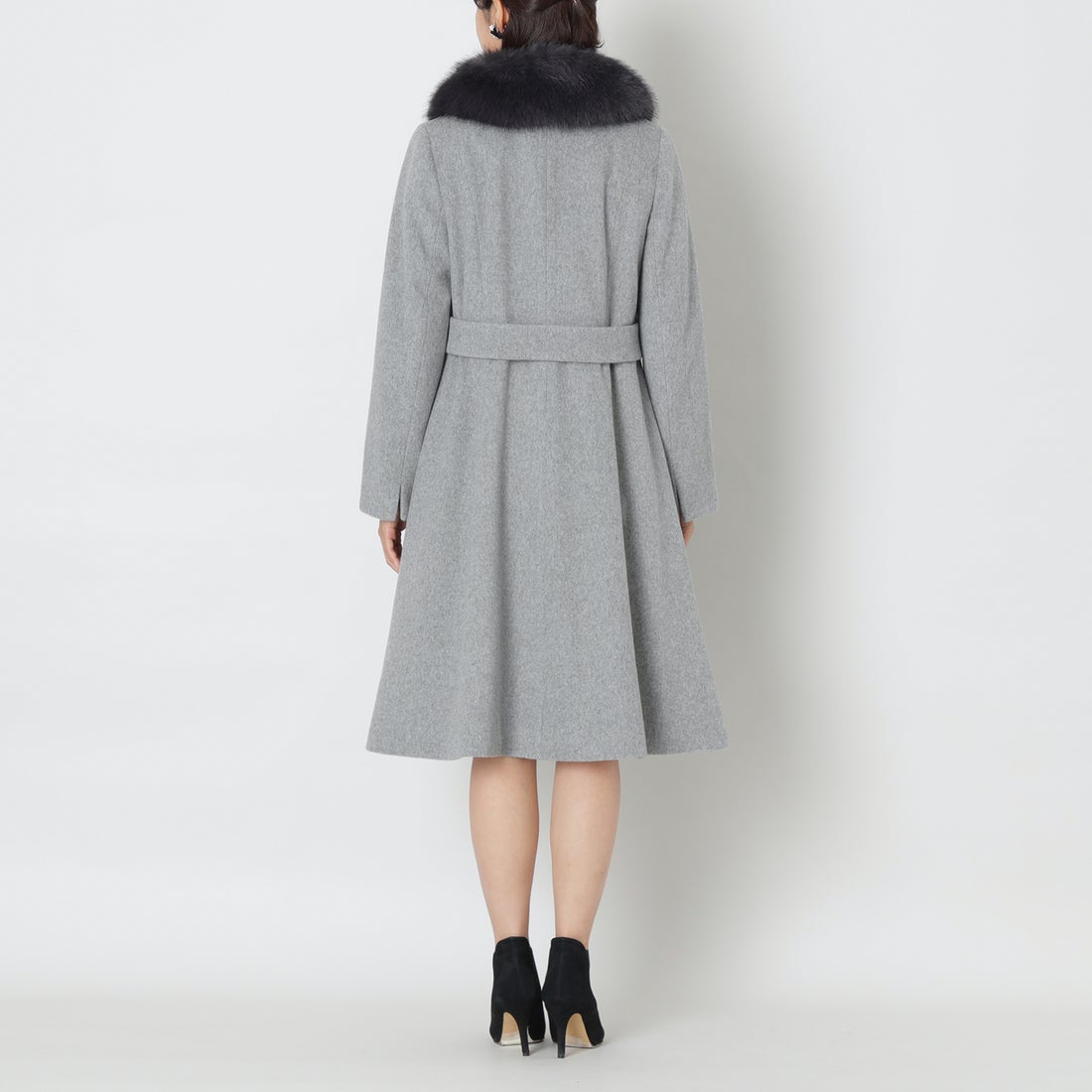 トゥー ビー シック TO BE CHIC ウールビーバー ロングコート （グレー 