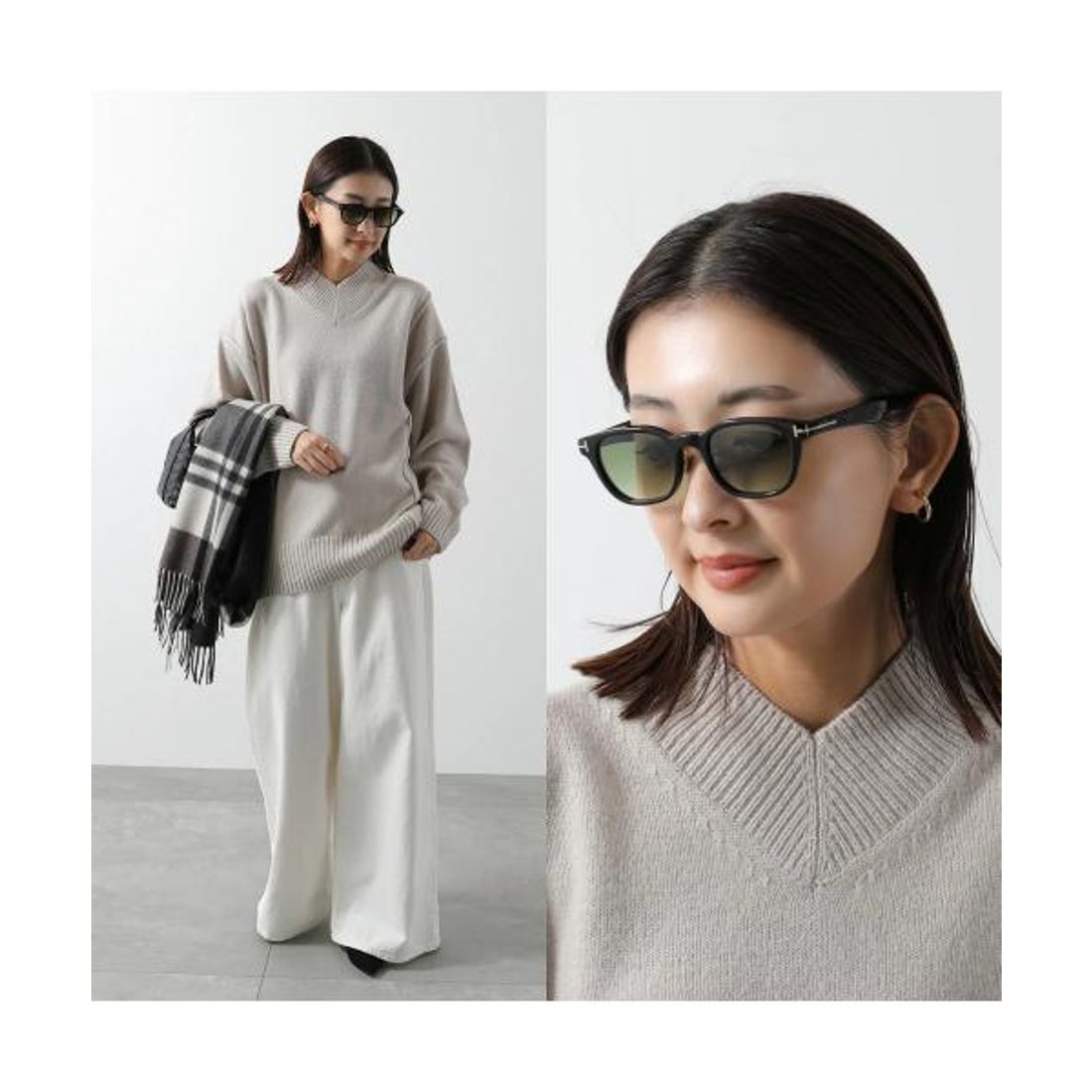 トムフォード TOM FORD TOM FORD サングラス TF1231-D スクエア型 
