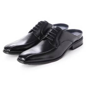 メンズ ビジネスサンダル 紳士靴 クッション性 オフィス スリッポン 防滑 （ブラック）